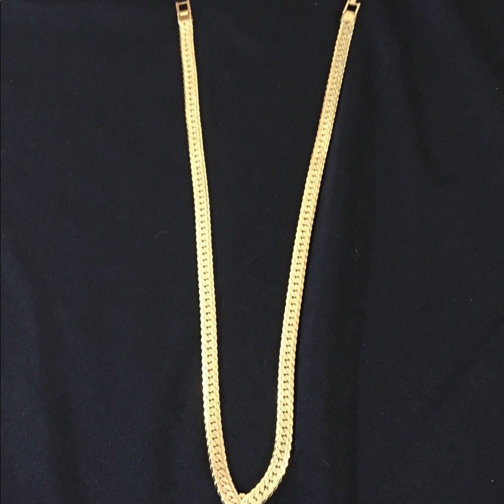 VTG Napier Herringbone V Necklace - Picture 3 of 6